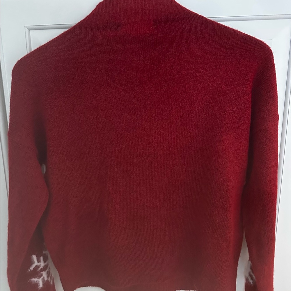 Red Snowflake Sweater - Picture 2 of 4
